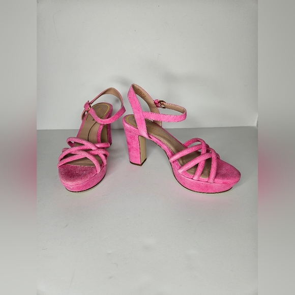 Cole Haan Grove Sandal 85mm in Neon Fuschia Eco Size 6.5 B - Picture 5 of 7